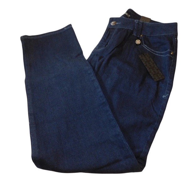 Lane Bryant Slimming Stretch Dark Wash Jeans, Size 28 Average, NEW WITH TAGS! - Picture 1 of 5